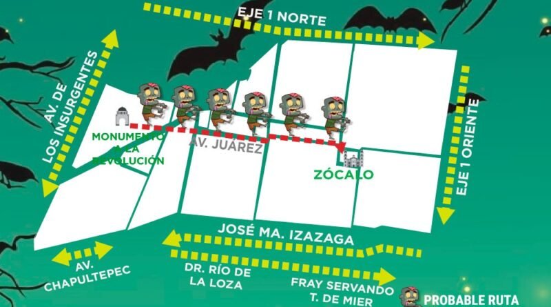 SSC cuidará el desfile de alebrijes y la marcha Zombie del sábado