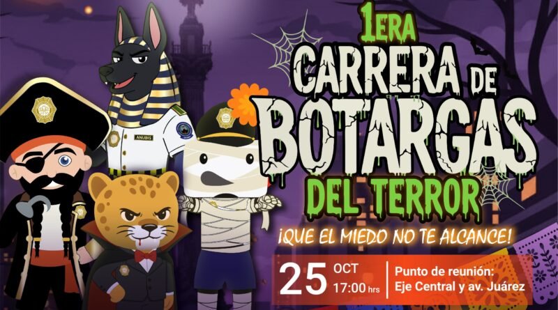 Realizará la SSC le "Primer Carrera de Botargas del Terror" por el Día de Muertos