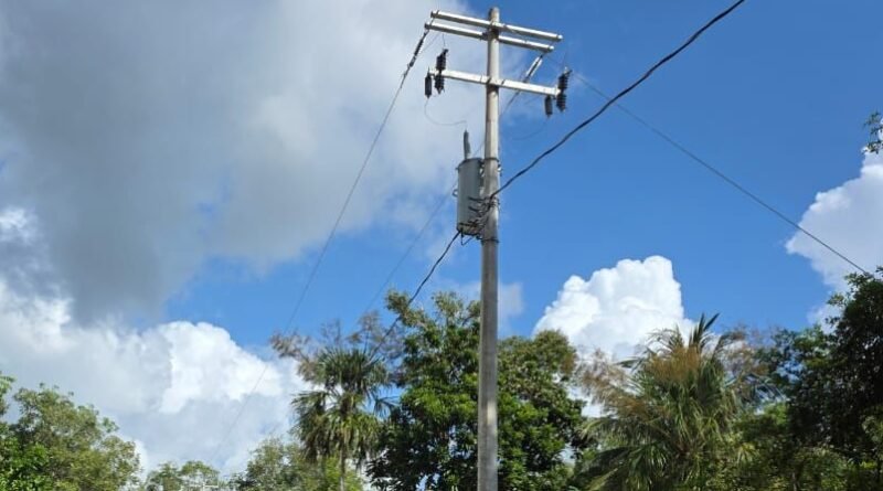 Tendido eléctrico nuevo en Yucatán