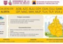 Alerta amarilla por lluvia y granizo