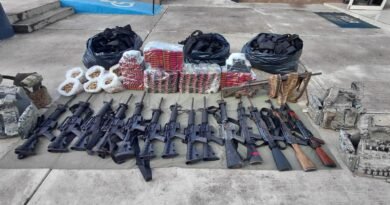 Aseguran armas