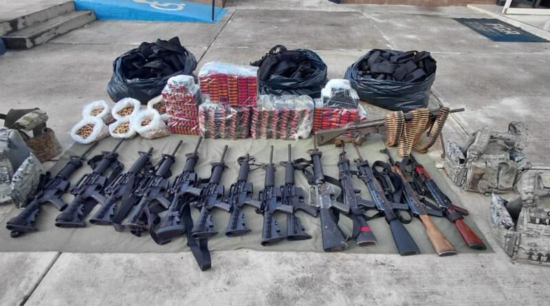 Aseguran armas